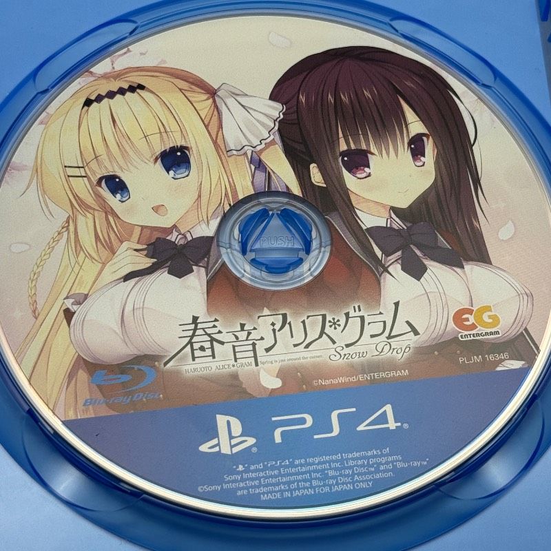 盤面傷なし PS4 春音アリス グラム Snow Drop 通常版 エンターグラム EG UP786_INFO