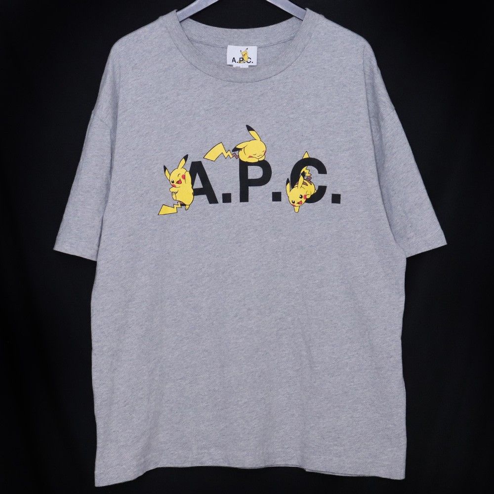 A.P.C. × POKEMON ピカチュウ コラボTシャツ Lサイズ グレー