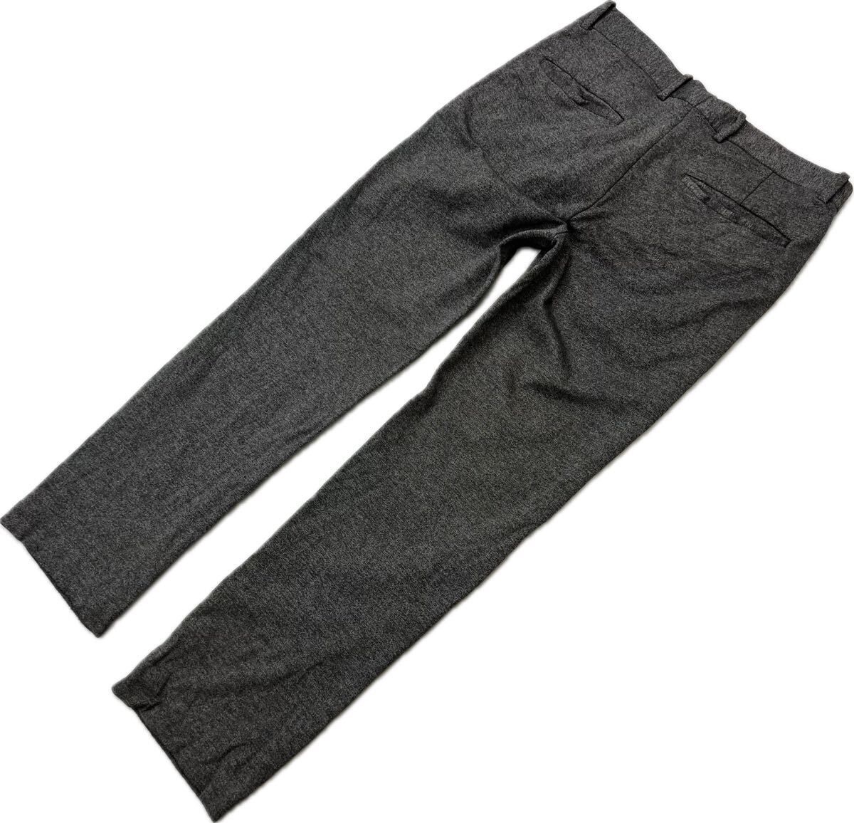 theory カシミヤ　ダークグレー ストライプ パンツスーツ サイズ0 theory カシミヤ ダークグレー ストライプ パンツスーツ サイズ0