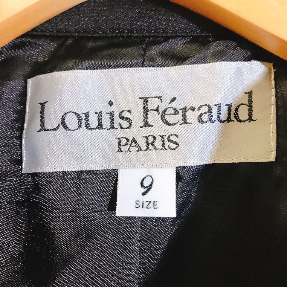 Louis Feraud ルイフェロー ロングコート ブラックレディース 9サイズ - メルカリ