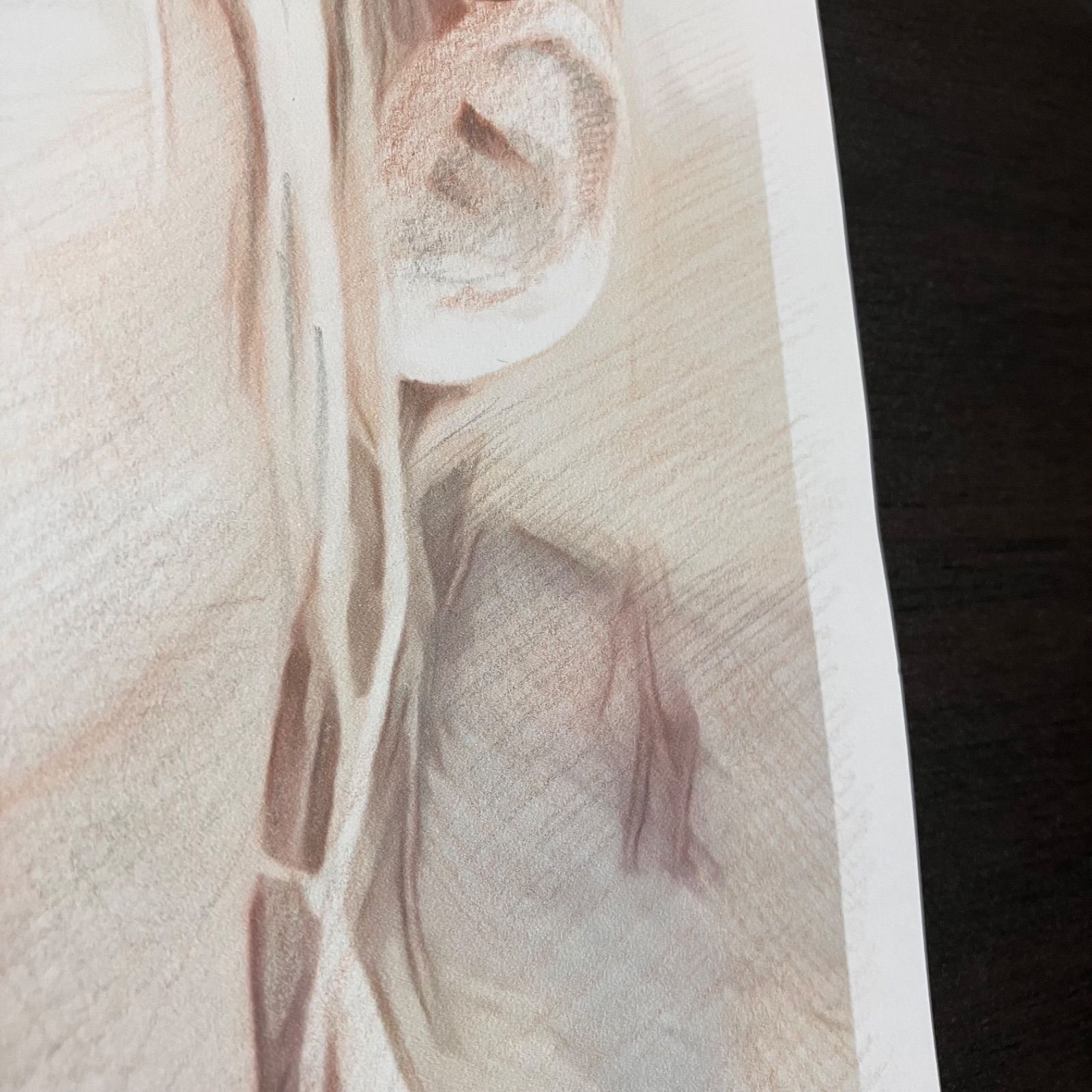 女優画④ 額装品　額縁寸法32.7㎝×24.0㎝×1.5㎝　色鉛筆画　定款付 女優画18 額装品 額縁寸法32.7㎝×24.0㎝×1.5㎝ 色鉛筆画 定款付