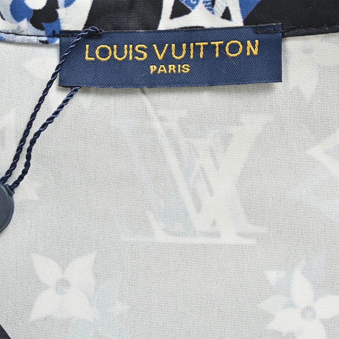 【安心着心地】【LV】モノグラム・ポワンテル半袖シャツ 今日特価】Louis Vuitton 24ss オールオーバーモノグラム半袖