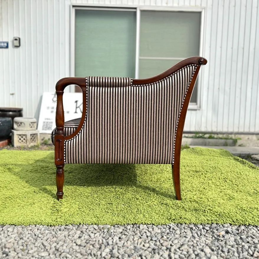 モリシゲ家具 Nスペンサー 2シーターソファ ストライプ柄 2Pソファ DM 