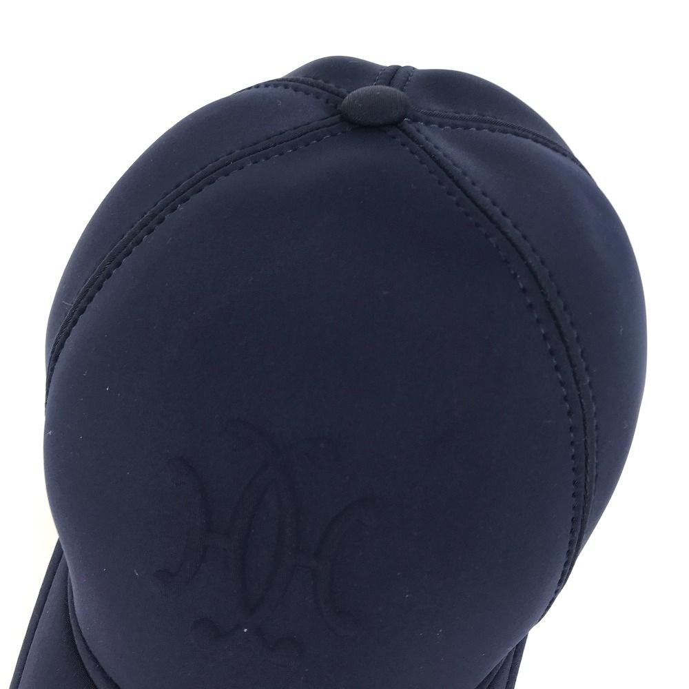【美品】HERMÈS（エルメス）ロゴキャップ／ネイビー／Mサイズ HERMES エルメス キャップ ロゴ ポリウレタン ネイビー - メルカリ