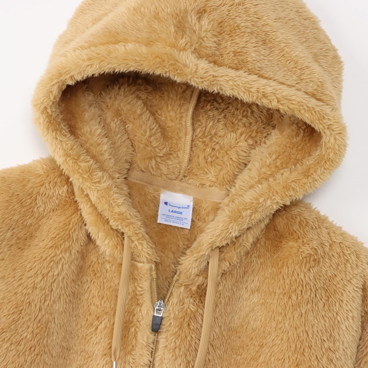 チャンピオン] フルジップジャケット ボアフリース スクリプトロゴ刺繍  
