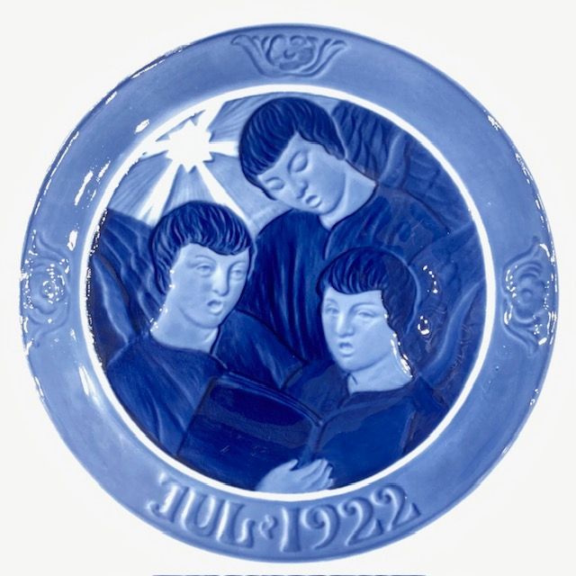 ロイヤルコペンハーゲン】 1922年・イヤープレート 歌う天使