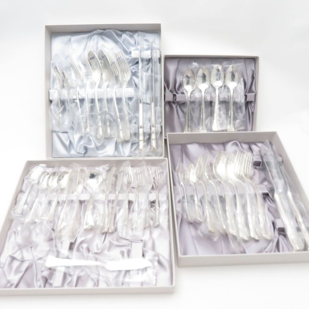 WAKO 銀座和光 フォーク スプーン ナイフ 38点 カトラリーセット 銀仕上げ SC9196F2