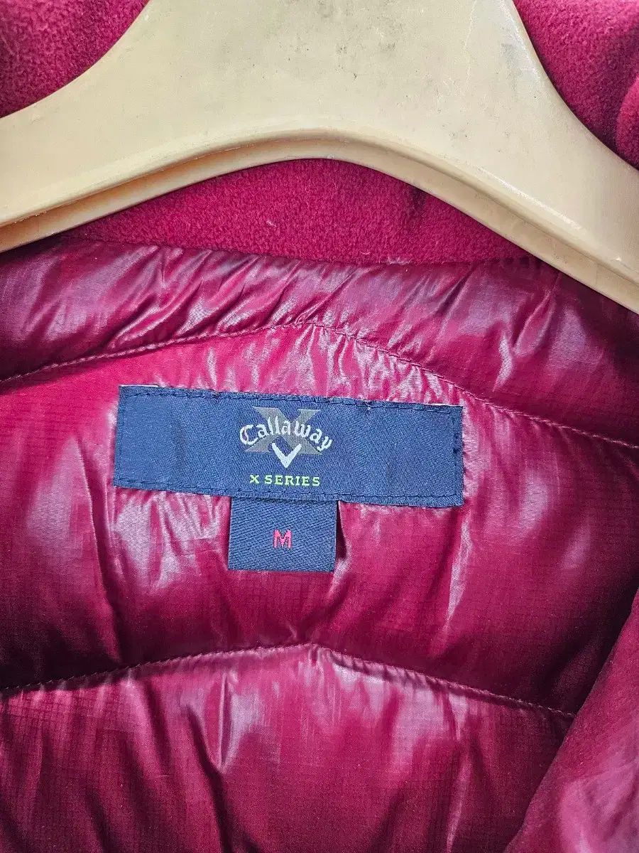 レディース ダウン軽量バーガンディ