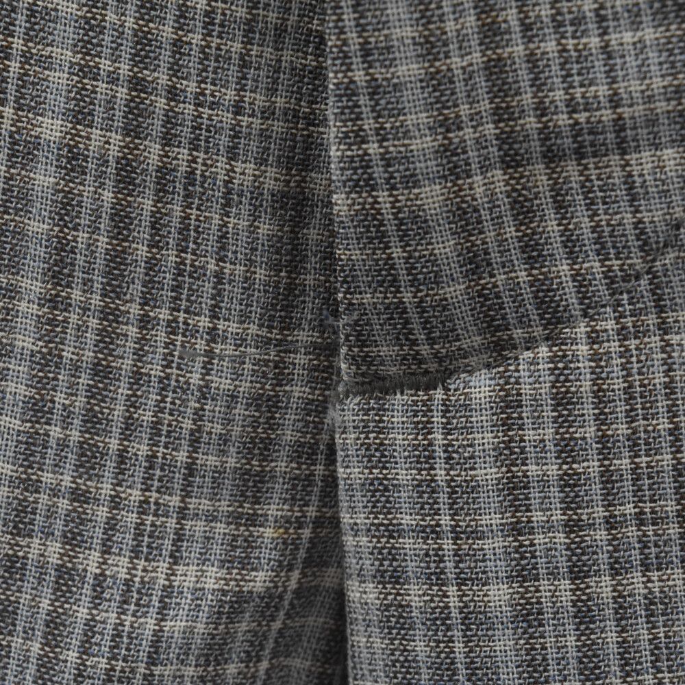 AURALEE (オーラリー) 20SS HARD TWIST WOOL DOUBLE FACE CHECK SLACKS A20SP02WC チェック柄  スラックスパンツ グレー - メルカリ