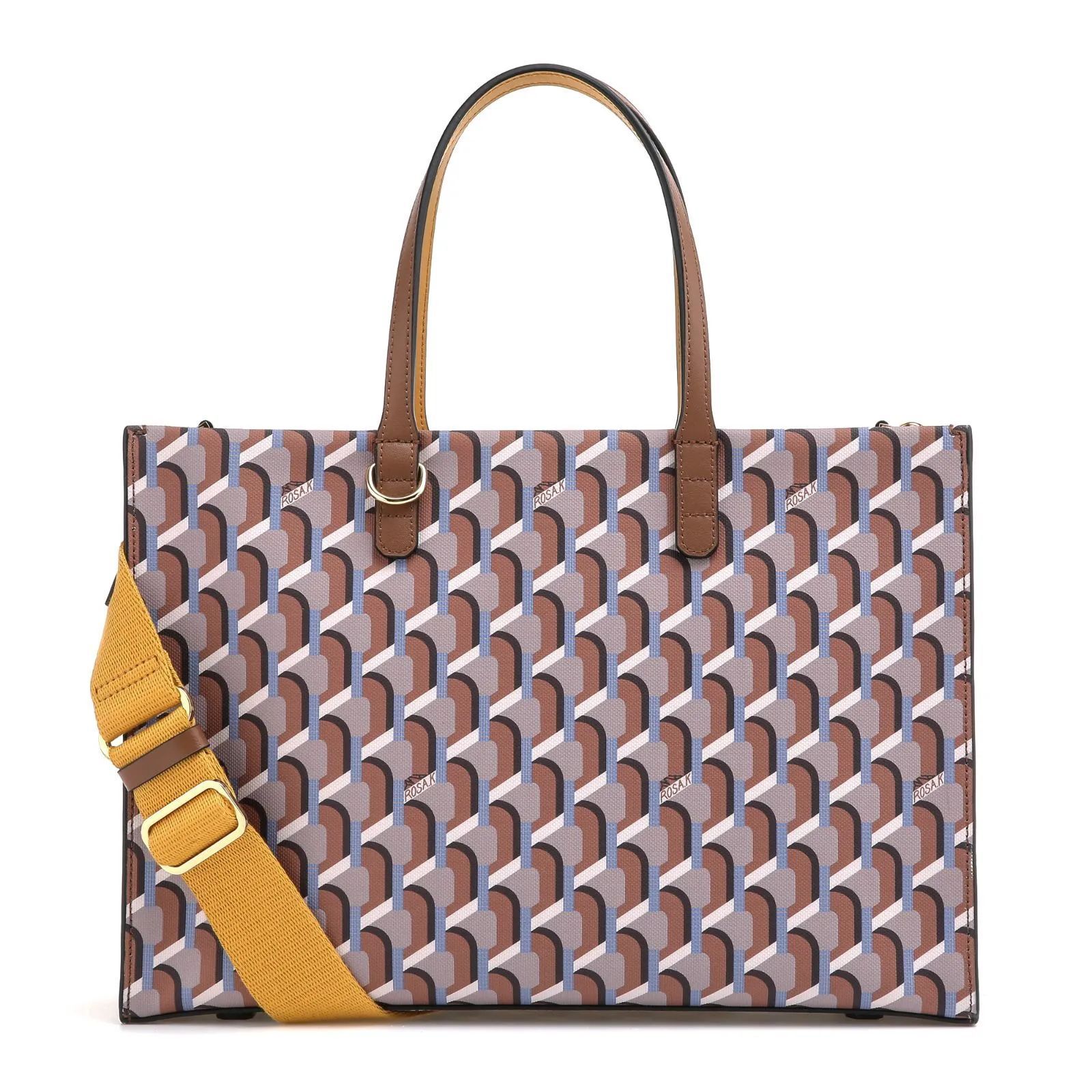 韓国大人気[rosa.K]CABAS MONOGRAM DAY TOTE CAMEL_SM 5】ROSA.K CABAS MONOGRAM DAY TOTE BAG CAMEL sizeLL - メルカリ