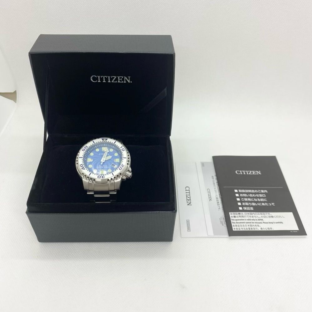 極美品》CITIZEN シチズン PROMASTER プロマスター BN0165-55L マリン