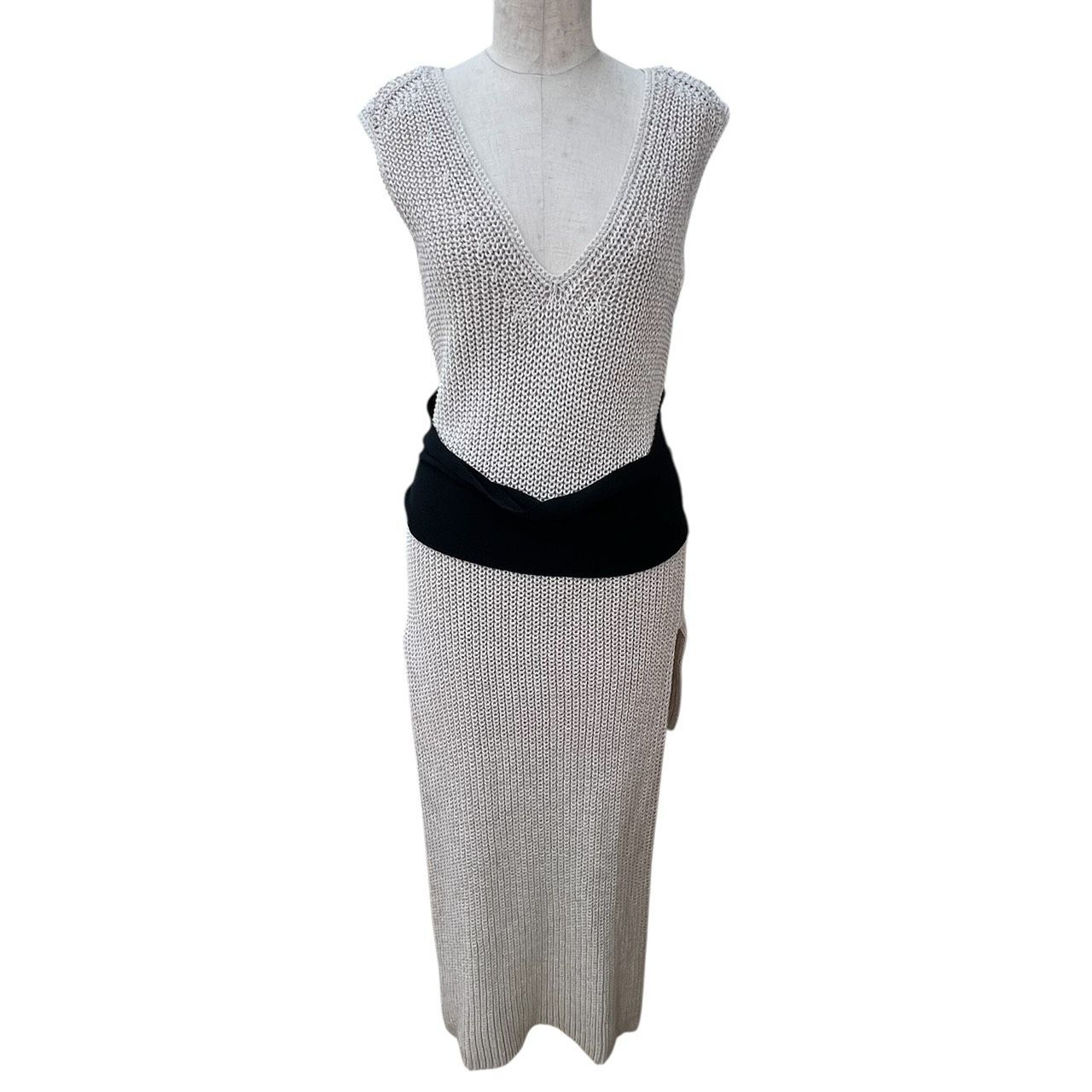 ADORE アドーア ナチュラルコットン ノースリーブニット 38