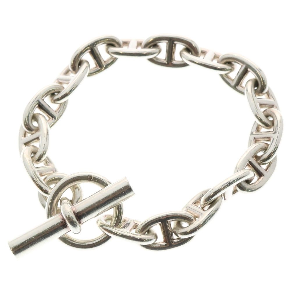 HERMES シルバーチェーンブレスレットサイズ16MM フランスパリ購入