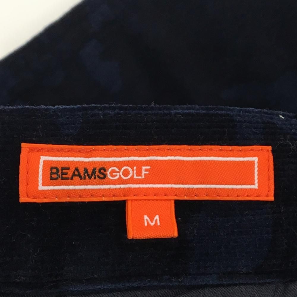 超美品】ビームスゴルフ コーデュロイパンツ ネイビー 迷彩 カモフラ