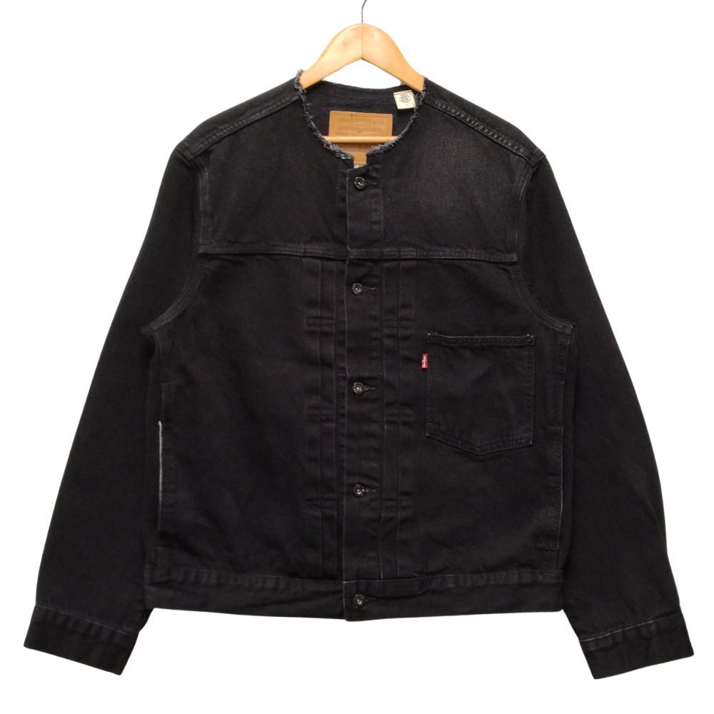 LEVIS リーバイス 品番 003T4-0000 エディフィス別注 Type 1 Trucker Jacket BLACK COLLARLESS ブラック デニムジャケット | 50172