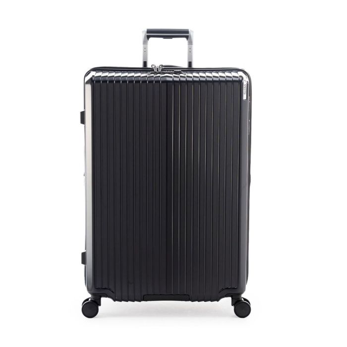 4営業日で発送 A.L.I ALI07528W スーツケース ジッパータイプ 104L 拡張機能付き マットブラック ALI-075-28W