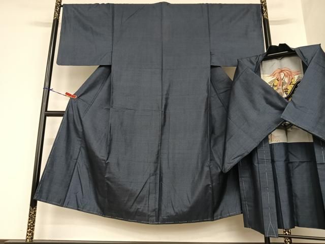 平和屋着物●男性 本場大島紬 アンサンブル 100亀甲 総詰め 正絹 ♥ AABA8814zg