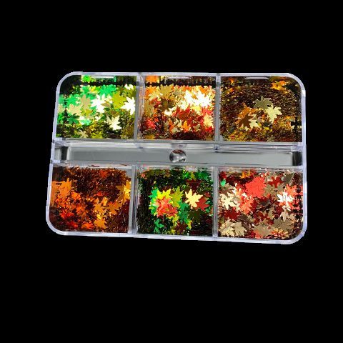 ハンドメイド☆印鑑ケース ものたりない レジン ホログラム 秋色