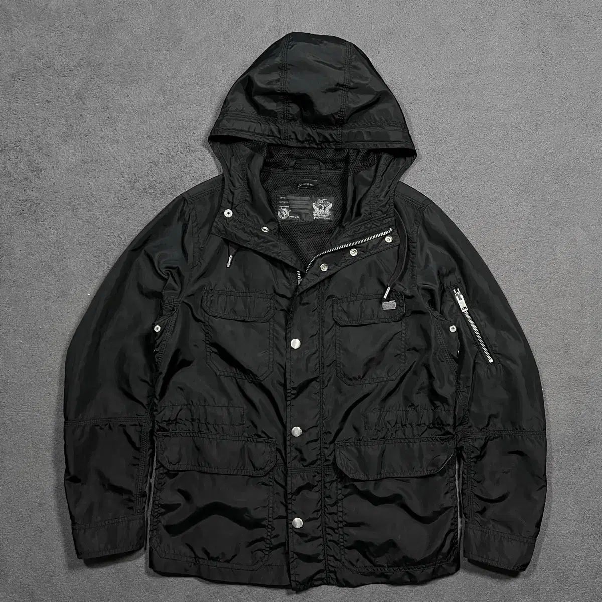 DIESEL ディーゼル マルチポケット マウンテンパーカー フードジャケット