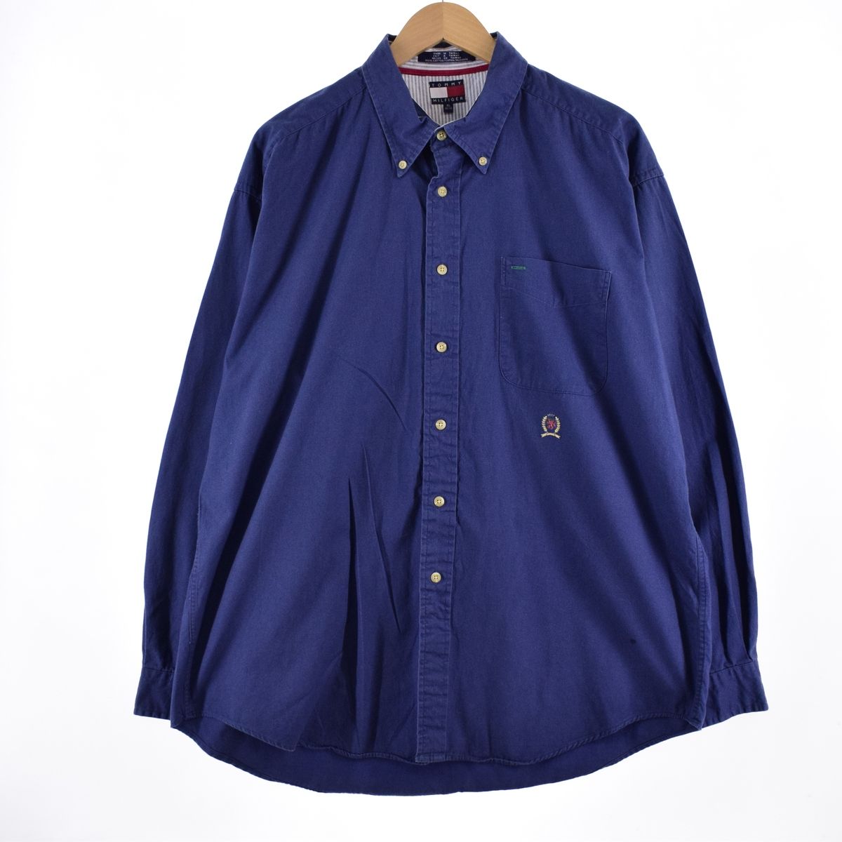 古着 90年代 トミーヒルフィガー TOMMY HILFIGER 長袖 ボタンダウンシャツ メンズXXL ヴィンテージ/eaa334167