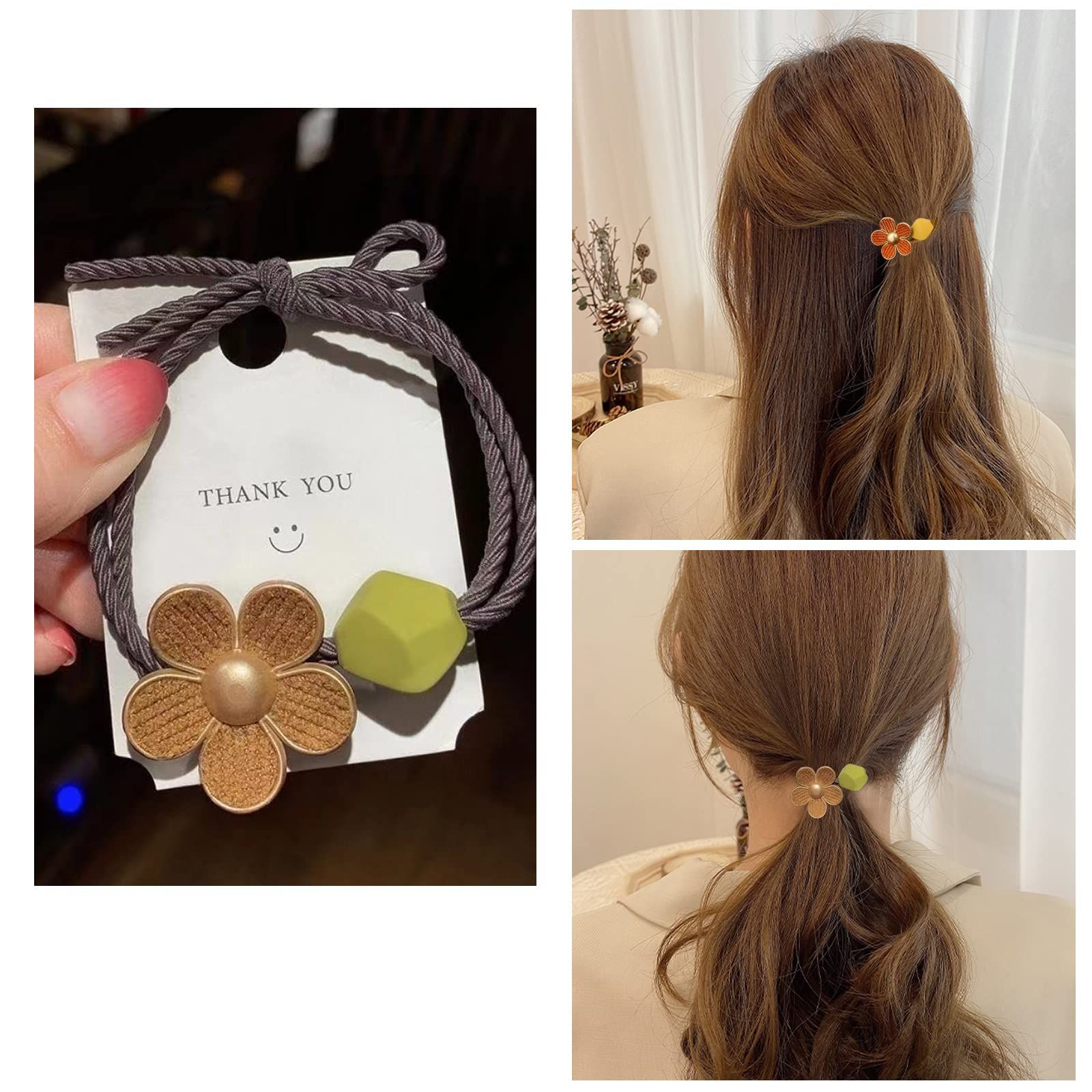 ラメ 認め 髪留め 春 ヘアゴム 桜 278☆