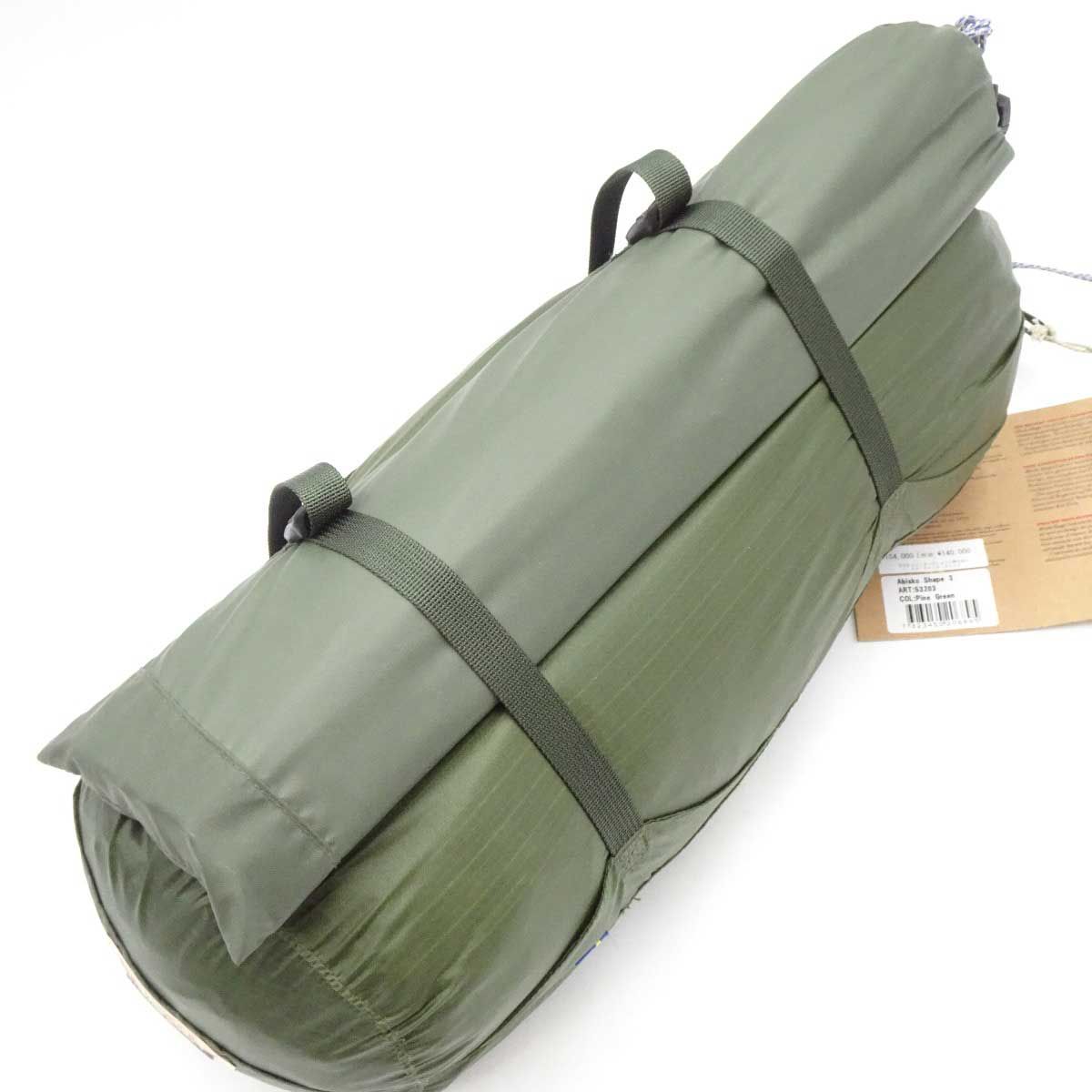 FJALL RAVEN - 【中古・未使用品】フェールラーベン Abisko Shape 3 アビスコ シェイプ テント Pine Green グリーン FJALL RAVEN 4シーズン 3人用 未使用】フェールラーベン Abisko Shape 3 アビスコ シェイプ テント