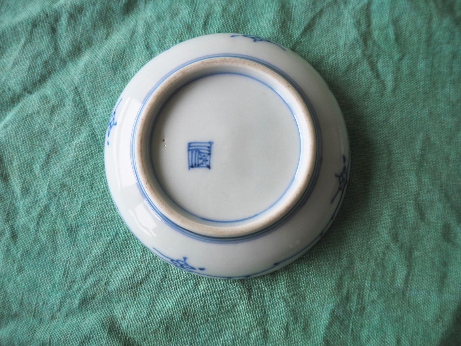 大聖寺伊万里 色絵金彩 小皿 2客セット｜染錦 花格子文 古道具を
