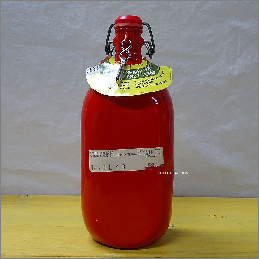  フラッシャー付 1980年代 グランテトラ 1 33 L レッド 角型 LE GRAND TETRAS VINTAGE ウォーターボトル 赤 水筒 水筒 ジャグ タンク