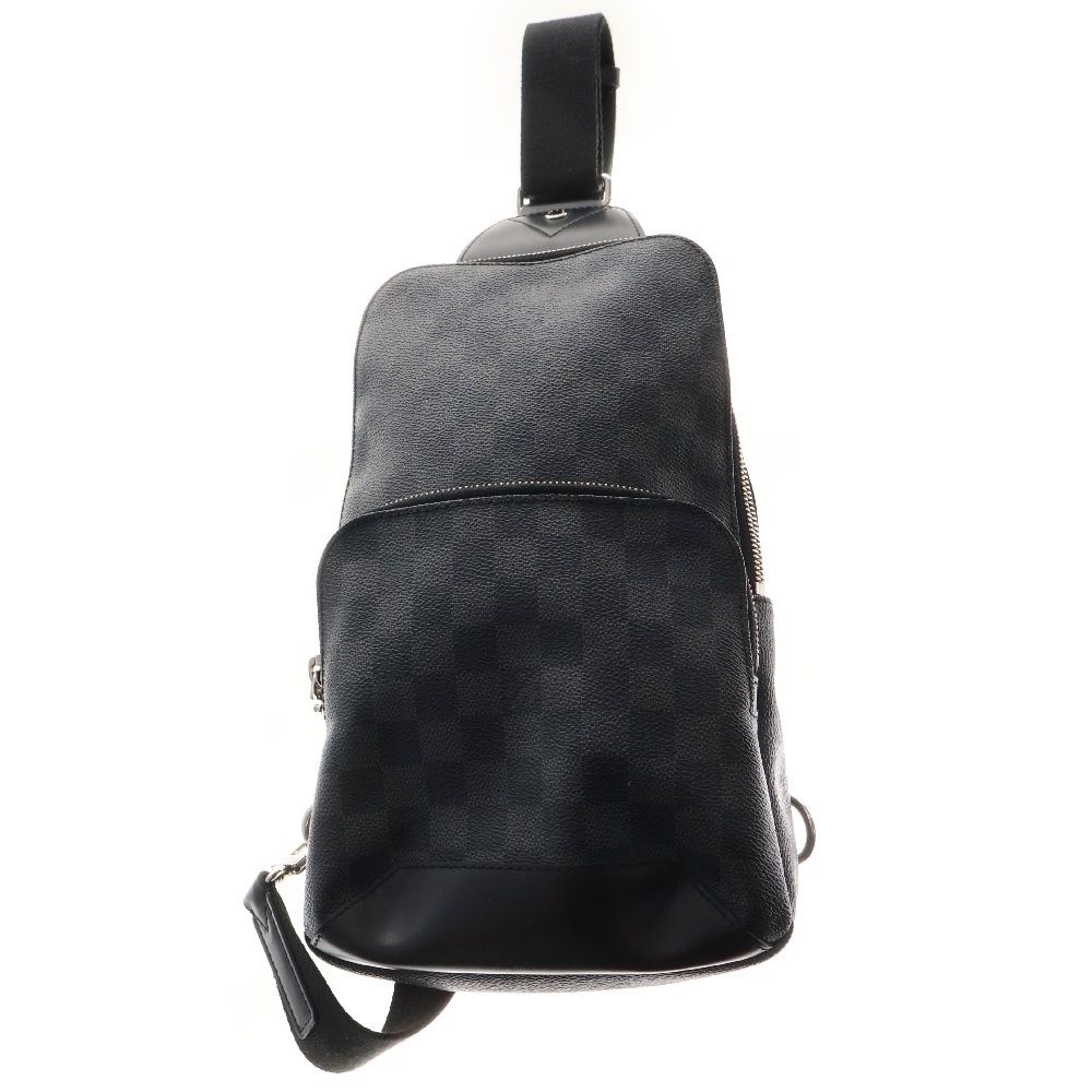 LOUIS VUITTON ルイヴィトン ダミエ グラフィット アヴェニュースリングバッグ ウエストバッグ ショルダーバッグ ブラック PVCレザー N41719