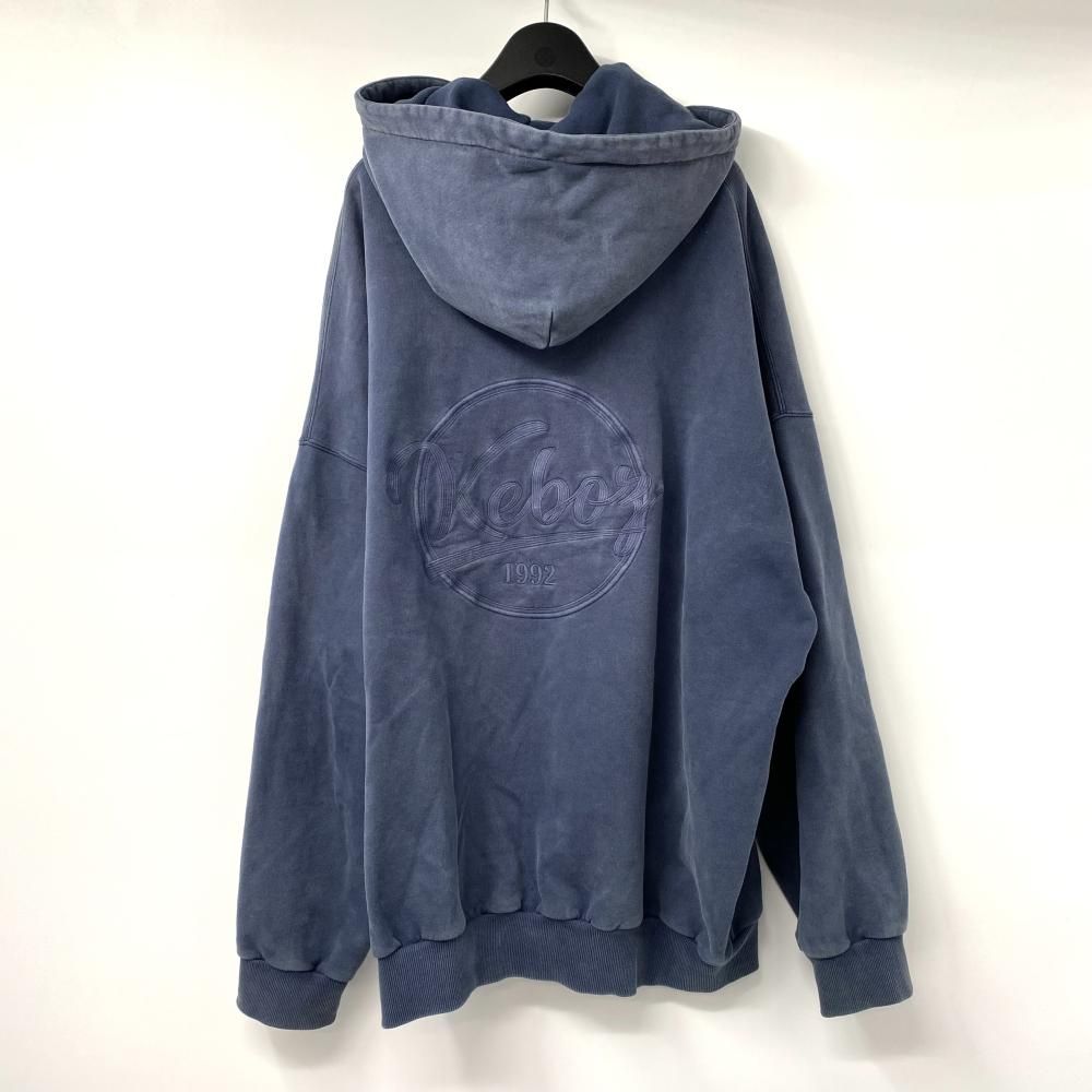 中古】KEBOZ スウェットパーカー セットアップ サイズXL ネイビー 