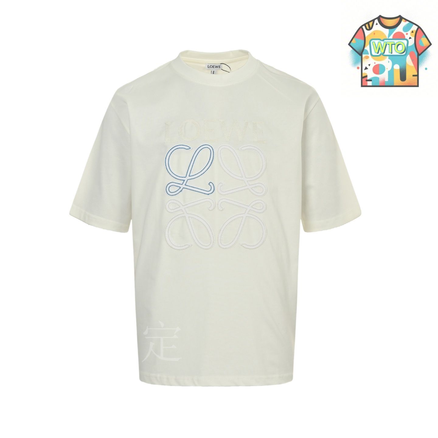 【LOEWE】ロエベ 白Tシャツ 胸元刺繍入り ロエベ Tシャツ Loewe ホワイト ロゴ 刺繍