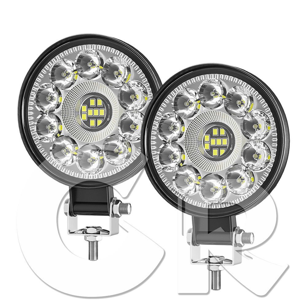 送料無料○ 21W 広角タイプ 3インチ LED 作業灯 ワークライト 6500K ホワイト 2100LM 12V/24兼用 ボート 建築機械  道路照明 工事現場 2個 - メルカリ