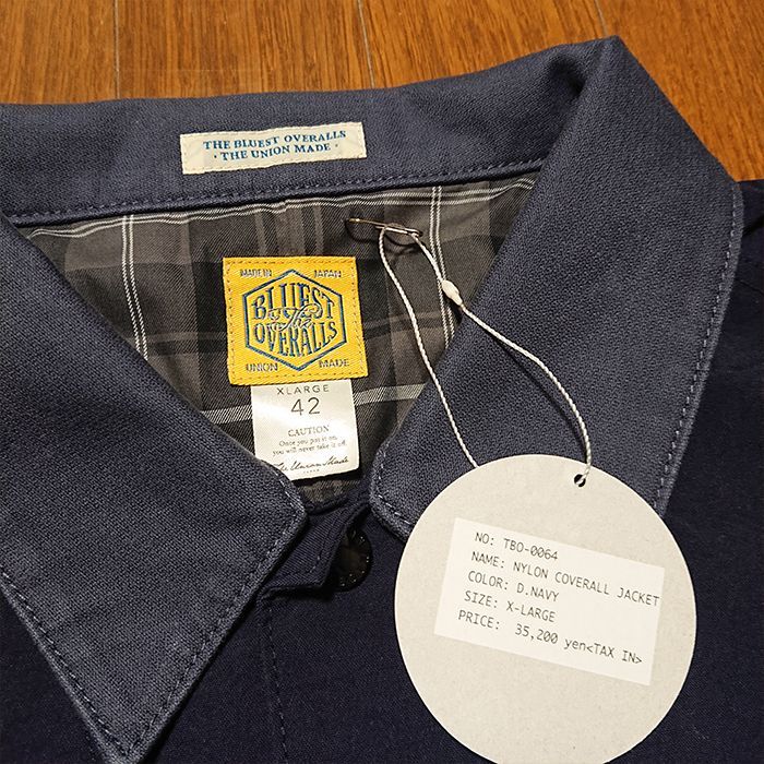 THE UNION】NYLON COVERALL JACKET ネイビー XLサイズ 新品未使用