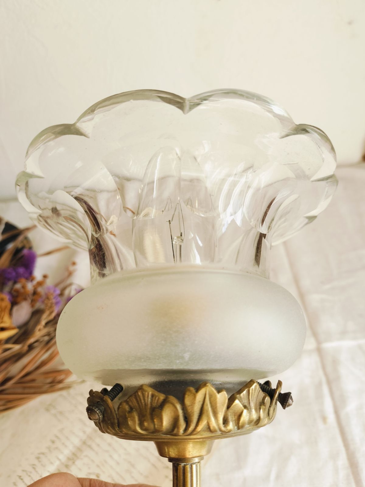 ガラスシェード付き