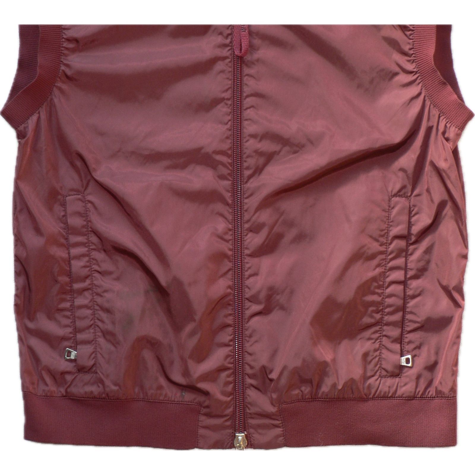 90s】vintage Prada burgundy red nylon vest archive - メルカリ