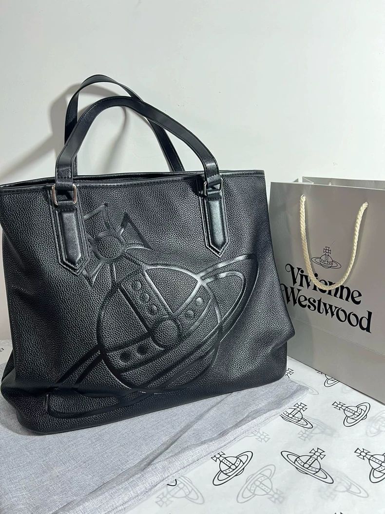 Vivienne Westwood ホワイトウッドプリントトートバッグ
