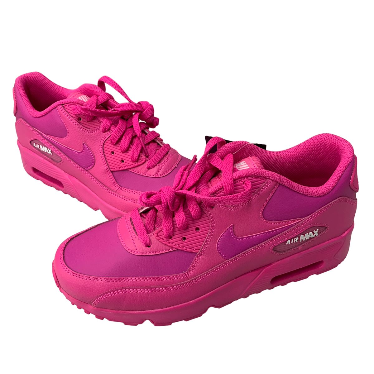 ナイキ NIKE AIR MAX 90 LTR (GS) laser fuchsia 833376-603 レディース靴 スニーカー ロゴ ピンク  25cm 201-shoes814 ○ - メルカリ