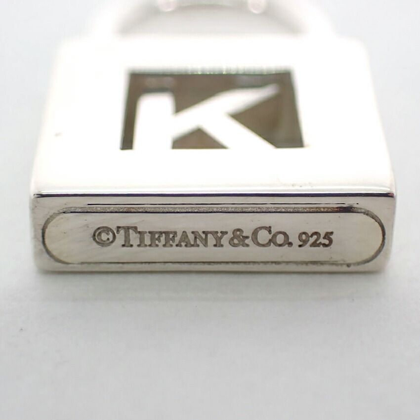 ティファニー 925 イニシャル/K カデナ ペンダントトップ//j18