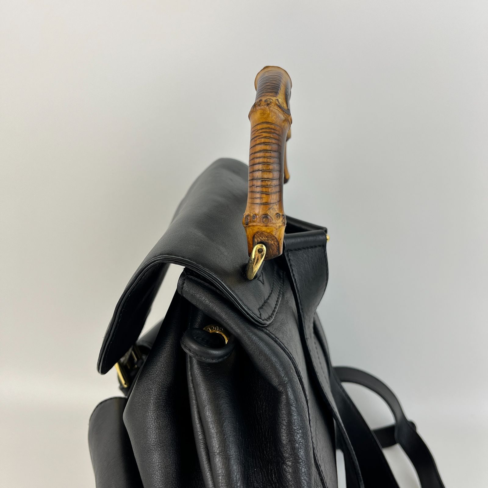 45868★グッチ リュックサック オールドグッチ バンブー バッグパック 楽天市場】【中古】GUCCI オールドグッチ バンブー リュック