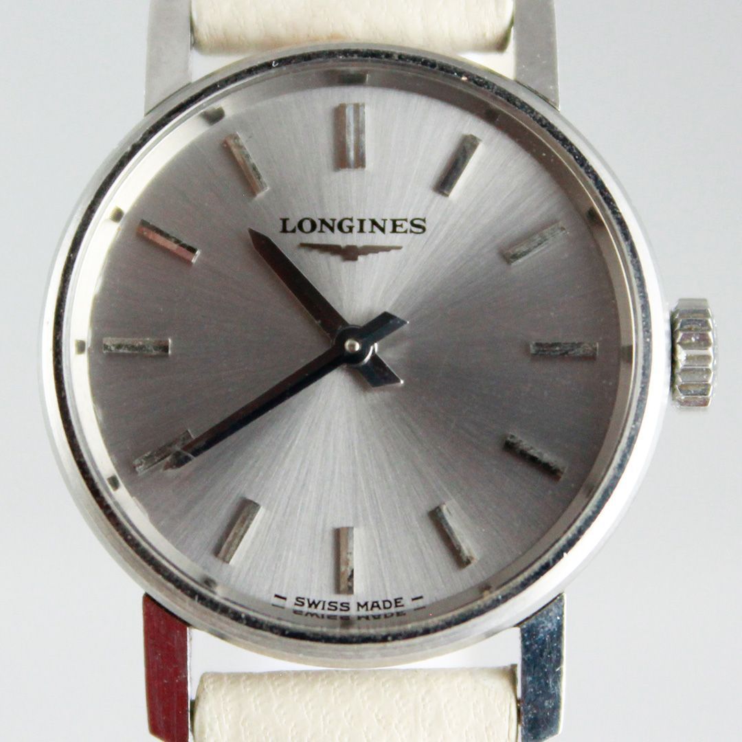 ロンジン　ブランド　シルバー　腕時計　レザー　メンズ　レディース　お洒落 中古 / 期間限定販売 】 LONGINES ヴィンテージ 手巻き