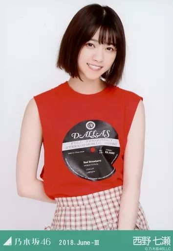中古】生写真(乃木坂46) 西野七瀬/上半身・ロゴT/乃木坂46 2018.June