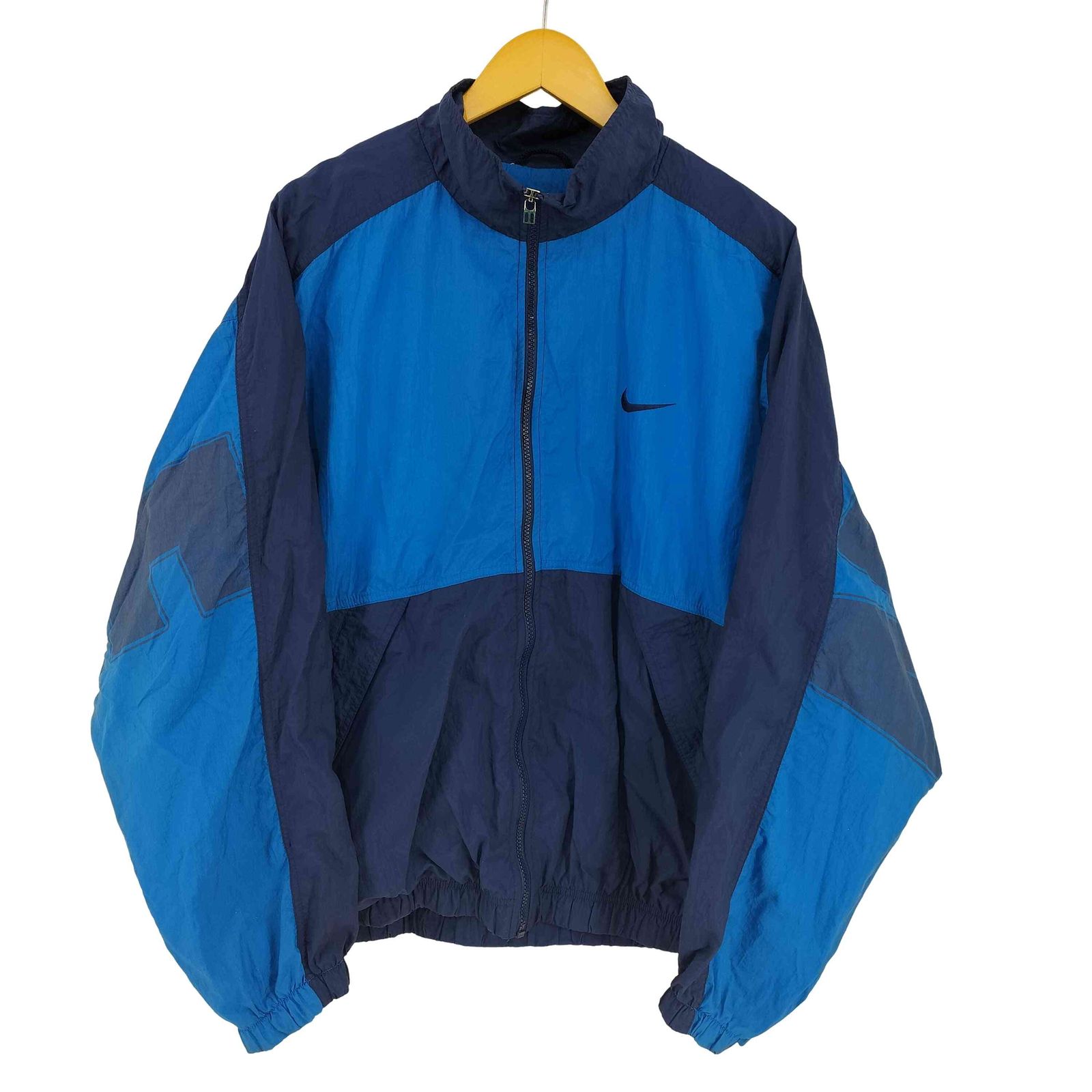 ナイキ NIKE 90S ナイロンジップジャケット スウォッシュロゴ バックロゴ メンズ JPN：XL 