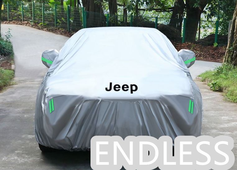 【新品未使用】ジープJEEP ボディカバー ランドローバー自動車 専用 日よけ 防水 防塵 防風 カーカバー シルバー