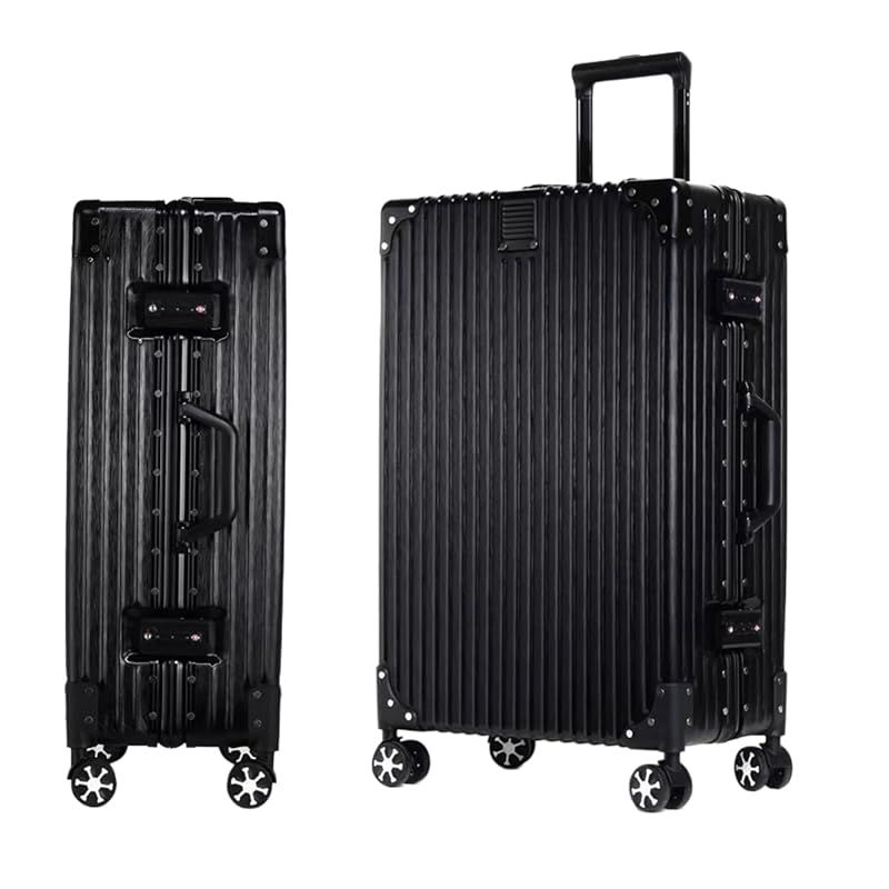 [WanderMore] スーツケース キャリーケース キャリーバッグ 機内持ち込み 大型 アルミフレーム 超軽量 大容量 耐衝撃 TSAダイヤロック レトロ 360度回転 静音 ダブルキャスター 旅行 出張 Sサイズ 2泊3日 40L（5サイズ対応） 0