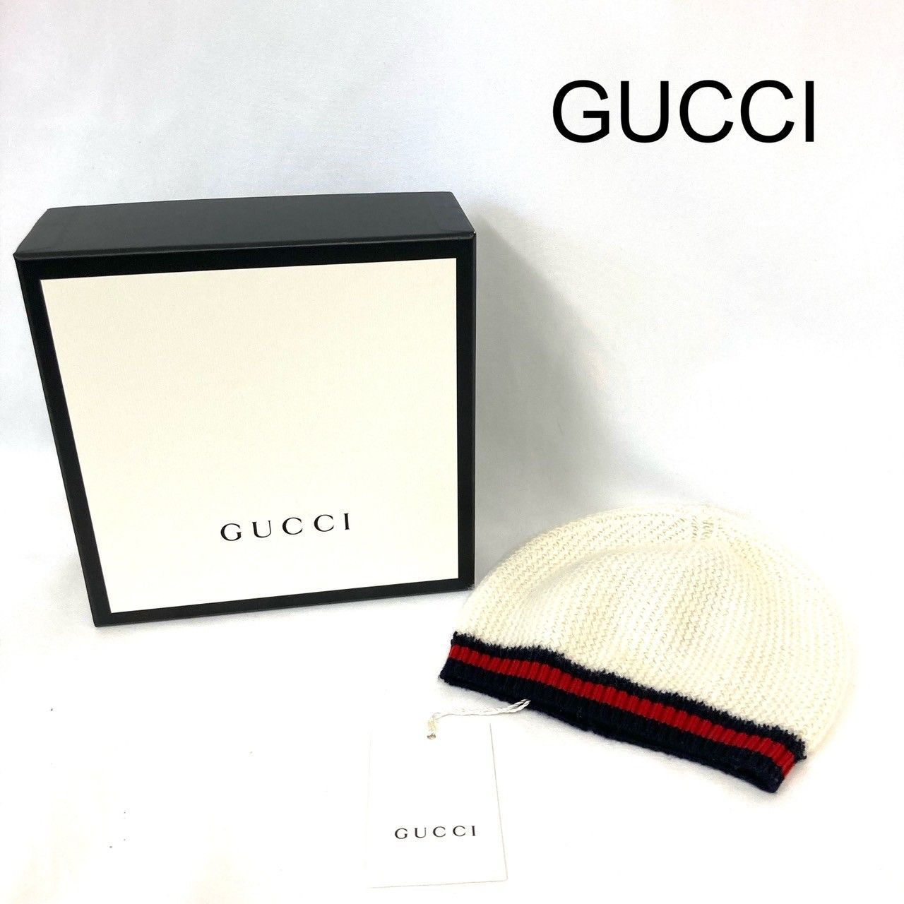 新品未使用 GUCCI グッチ GG ニット帽 ビーニー グッチ ベビー ニット帽 ウール （GUCCI|キッズ帽子|HARDOFFオフ