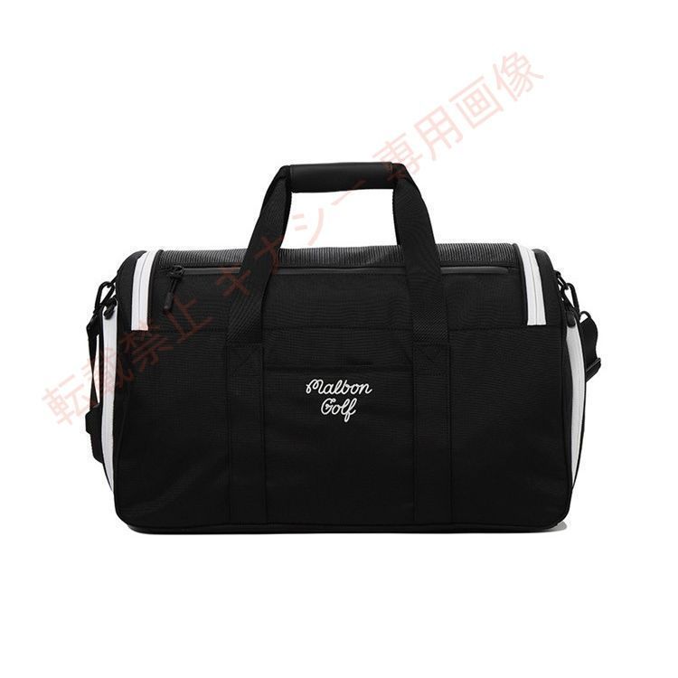 新品 MALBON GOLF ボストンバッグ シューズポケット付き 大容量