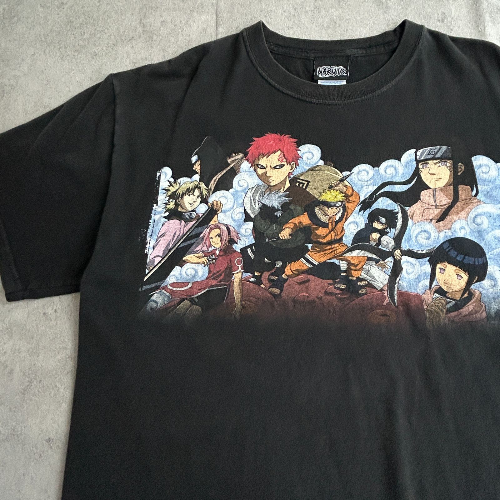 激レア NARUTO ナルト 00s 中忍試験 半袖Tシャツ メキシコ製 古着 