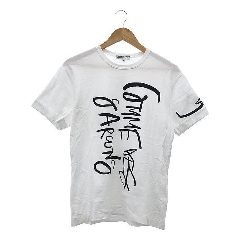 COMME des GARCONS / コムデギャルソン | 2023SS | 青山限定 Lea Colombo プリントロゴ Tシャツ | M | ホワイト/ブラック | レディース COMME des GARCONS / コムデギャルソン | 2023SS | 青山限定 Lea