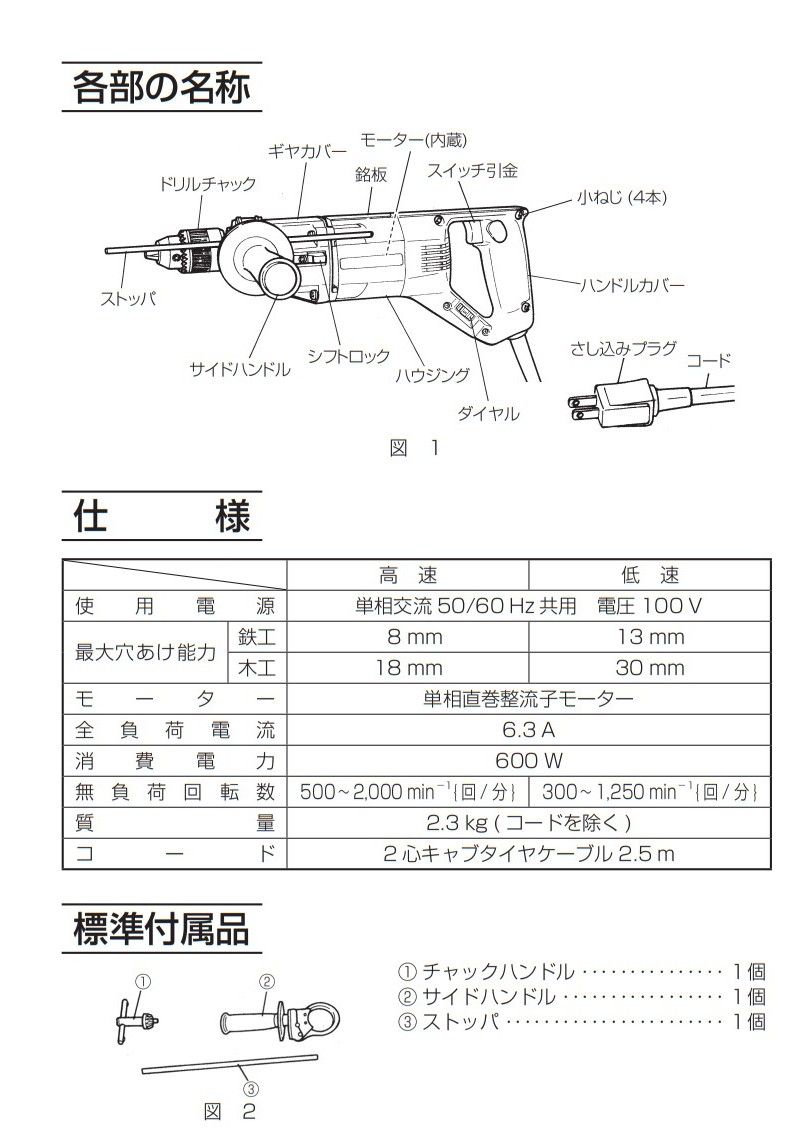 電子ドリル D13VC