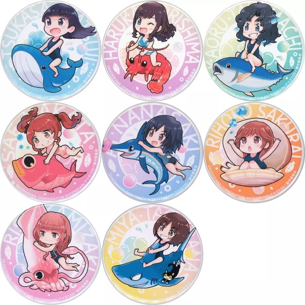 中古】バッジ・ピンズ 全8種セット 「15周年記念前夜祭 アマガミ